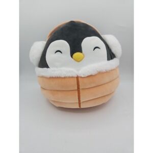 Squishmallow‎ Winter Squad 12" Luna the Penguin Yellow Jacket Plush Doll Toy